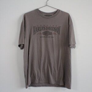 Harley Davidson Washington DC, USA Graphic Tee Shirt Gray XL